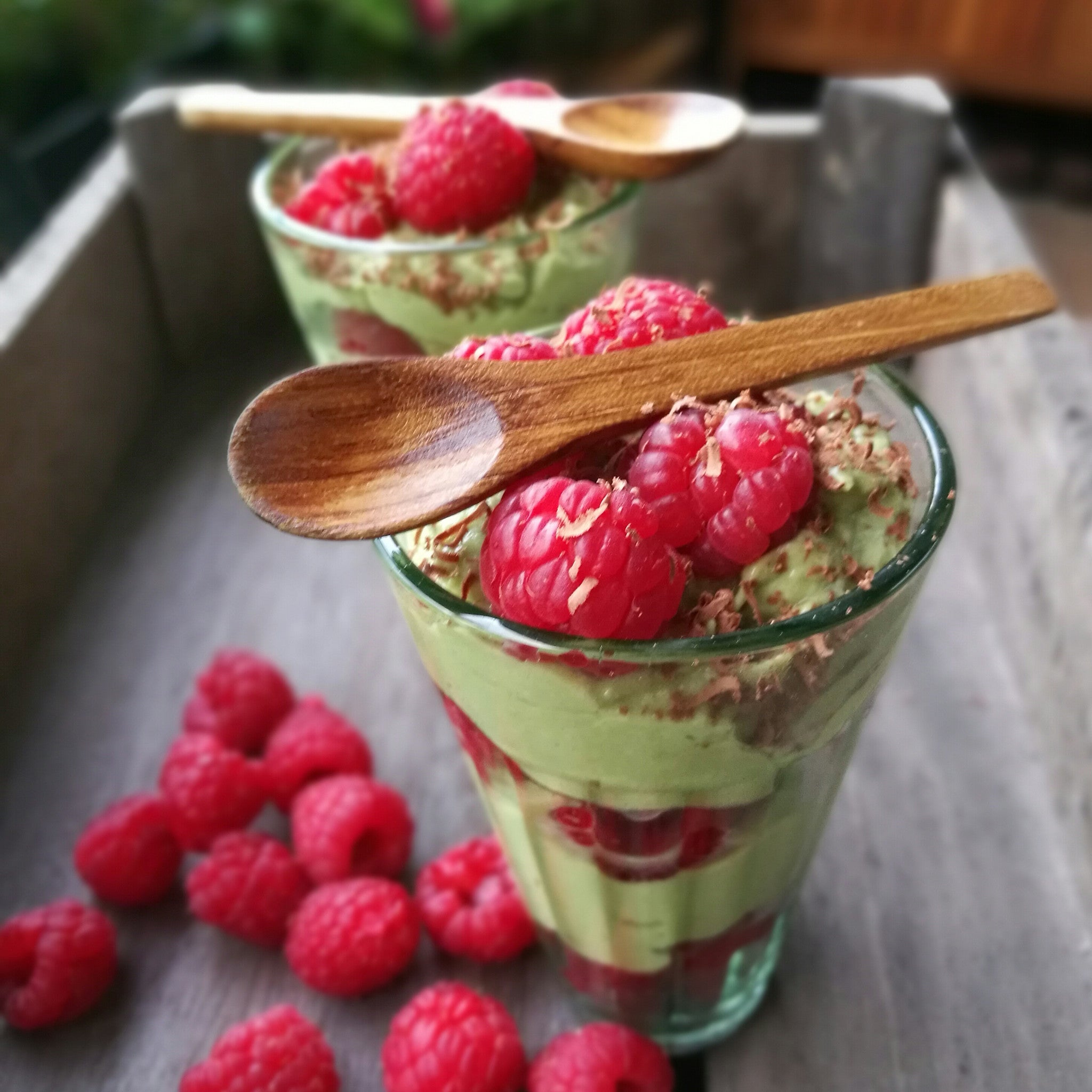 Taiki Tea matcha mouse. Vegan and refined sugar free.