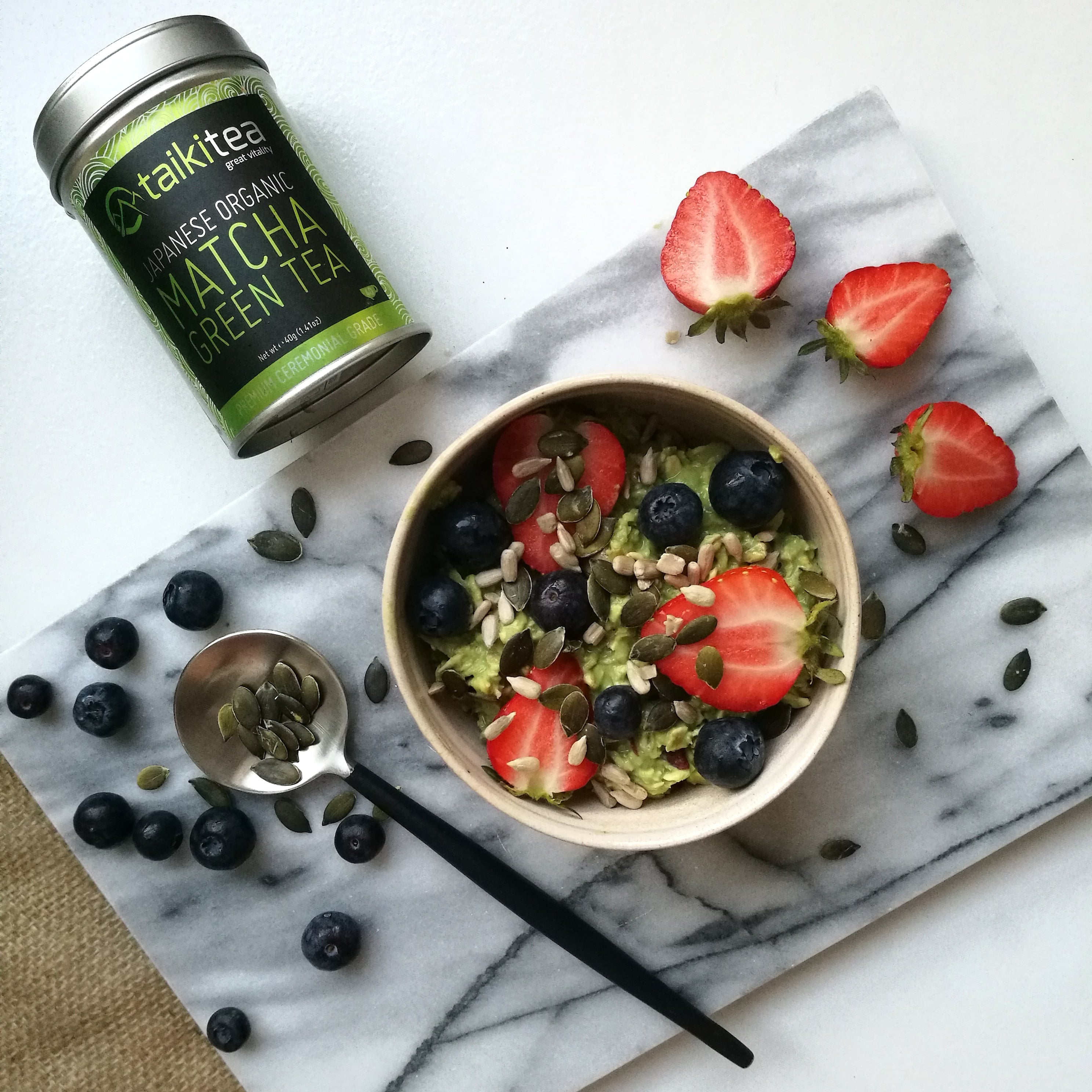 Taiki Tea matcha overnight oats