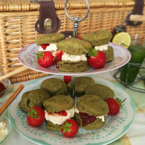 Game, Set, Matcha: Wimbledon inspired matcha scones