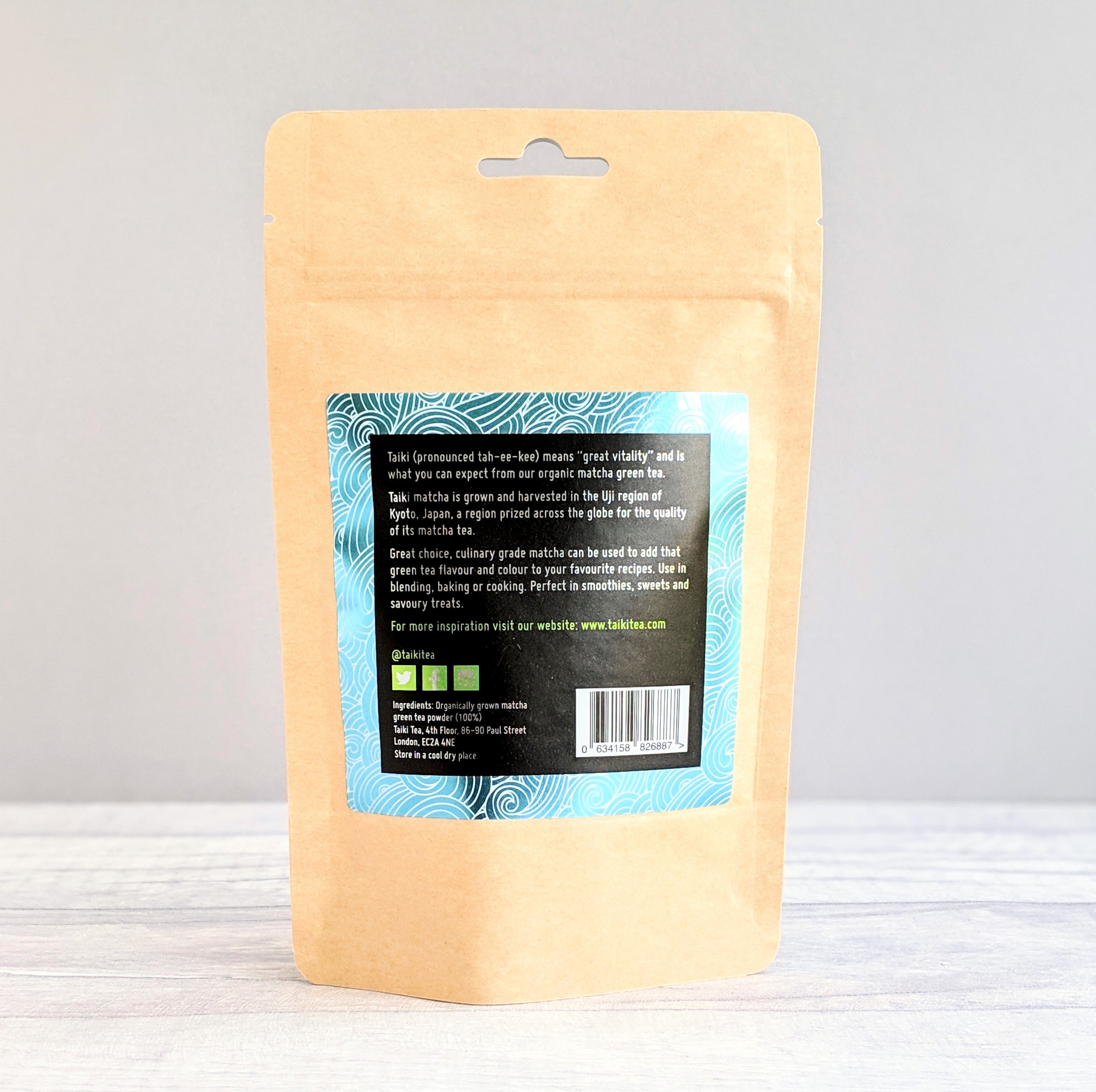 Culinary Grade Organic Matcha Packet 100g – Taiki Tea